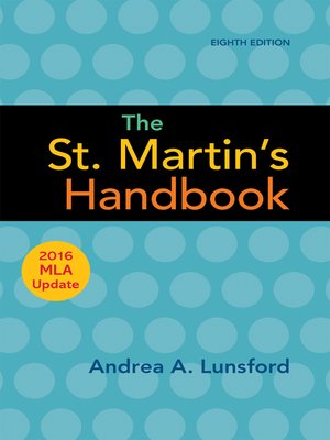 cover image of The St. Martin's Handbook with 2016 MLA Update